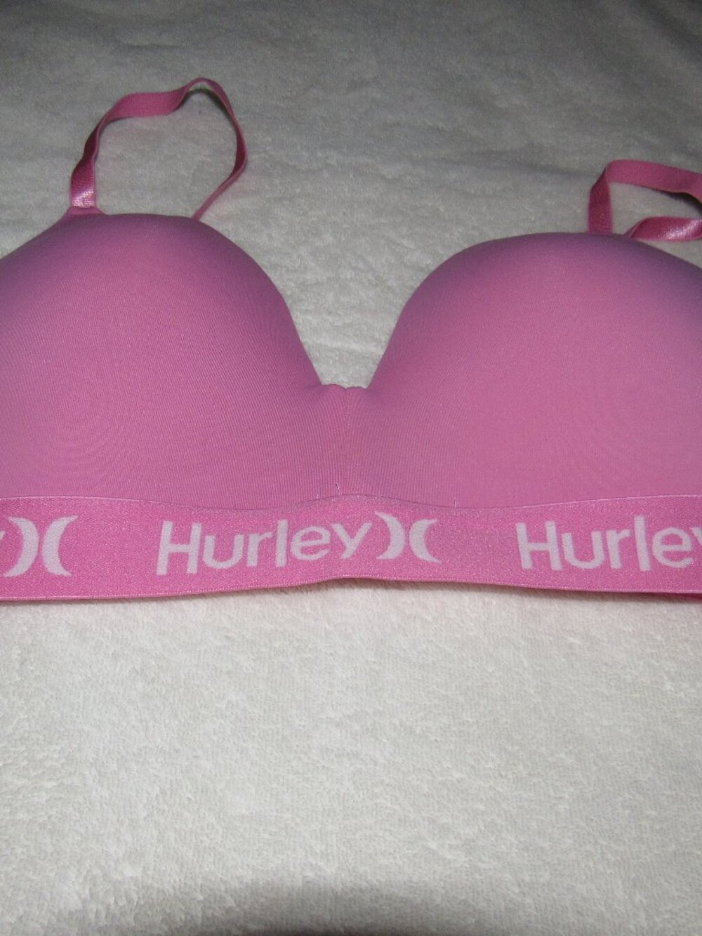 Hurley Pink Wireless Bra Size 36B USED